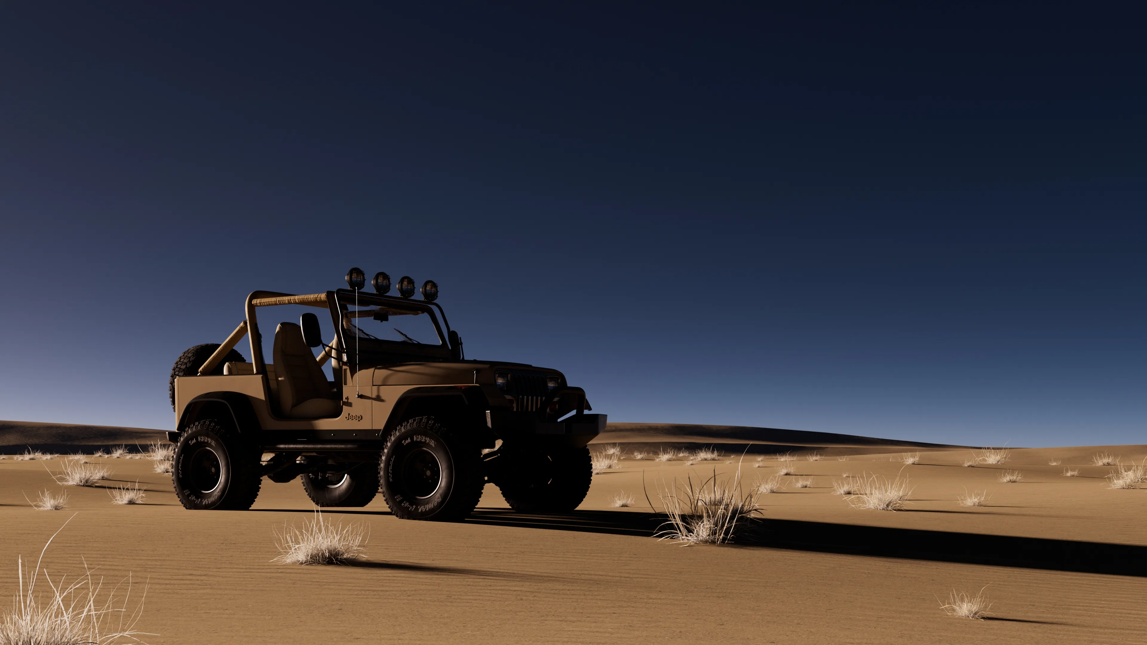 Jeep Desert Jeep in Desert